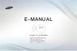 Samsung UE19D4010NW E-Manual preview