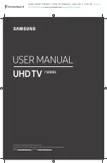 Предварительный просмотр 1 страницы Samsung UE75RU7179UXZG User Manual