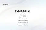 Samsung UN19D4000ND E-Manual preview
