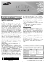 Samsung UN26EH4000F User Manual preview