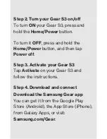 Preview for 5 page of Samsung VERIZON Gear S3 CLASSIC Quick Reference Manual