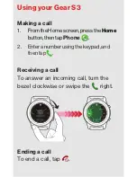 Preview for 8 page of Samsung VERIZON Gear S3 CLASSIC Quick Reference Manual