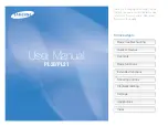 Samsung Vluu PL20 User Manual preview