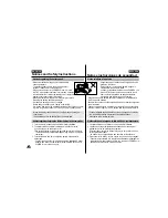 Preview for 6 page of Samsung VP-D55, VP-D60, VP-D65 Owner'S Instruction Book