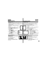 Preview for 27 page of Samsung VP-D55, VP-D60, VP-D65 Owner'S Instruction Book