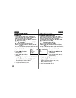 Preview for 38 page of Samsung VP-D55, VP-D60, VP-D65 Owner'S Instruction Book