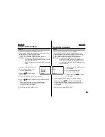 Preview for 47 page of Samsung VP-D55, VP-D60, VP-D65 Owner'S Instruction Book