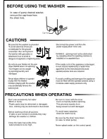 Preview for 2 page of Samsung Washing machine Owner'S Instructions Manual