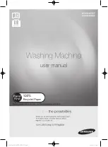 Samsung WD0854W8NF User Manual preview