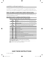 Preview for 4 page of Samsung WF409SNL User Manual