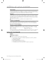 Preview for 14 page of Samsung WF409SNL User Manual