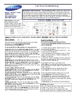 Samsung WF448AAP/XAA Troubleshooting Manual preview