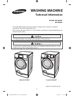 Samsung WF455ARGSWR/AA Technical Information preview