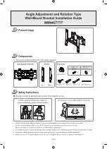 Preview for 1 page of Samsung WMN4277TT Installation Manual