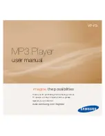 Предварительный просмотр 1 страницы Samsung YP-P3CB User Manual