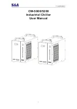 Предварительный просмотр 1 страницы S&A CW-5000 Series User Manual