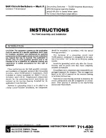 Предварительный просмотр 1 страницы S&C Mark V Instructions For Field Assembly And Installation