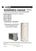Preview for 1 page of Sanden GAUS-160FQS Installation Manual