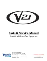 SandenVendo V21 Series Service Manual preview