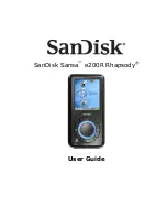 SanDisk Rhapsody User Manual preview