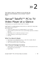 Preview for 4 page of SanDisk Sansa TakeTV User Manual