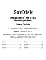 SanDisk SDDR-92-A15 - ImageMate USB 2.0 Reader/Writer Card... User Manual preview