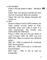 Предварительный просмотр 16 страницы Sangean dpr-39 Operating	 Instruction