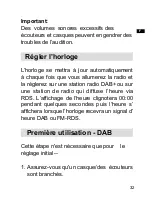 Предварительный просмотр 34 страницы Sangean dpr-39 Operating	 Instruction