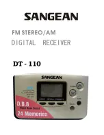 Sangean DT-110 Owner'S Manual preview