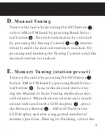 Preview for 9 page of Sangean DT-110 Owner'S Manual