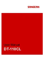 Предварительный просмотр 1 страницы Sangean DT-110CL User Manual