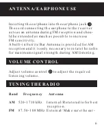 Предварительный просмотр 6 страницы Sangean DT-110CL User Manual