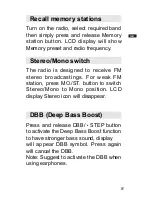 Предварительный просмотр 9 страницы Sangean DT-120 Operating Instructions Manual