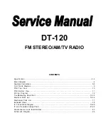 Sangean DT-120 Service Manual preview