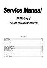 Sangean MMR-77 Service Manual предпросмотр