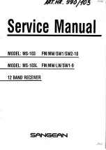 Sangean MS-103 Service Manual preview