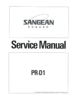 Sangean PR-D1 Service Manual предпросмотр