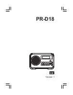 Sangean PR-D18 Manual preview