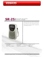 Sangean SR-25 Brochure предпросмотр