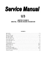 Предварительный просмотр 1 страницы Sangean U-3 Service Manual