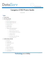 Preview for 1 page of Sangoma s705 Manual