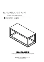 Предварительный просмотр 1 страницы Sanipex BAGNODESIGN BDF-HOK-O120-TK Installation Manual