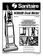 Предварительный просмотр 1 страницы Sanitaire SC6600 User Manual