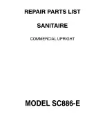 Sanitaire SC886-E Repair Parts List Manual preview
