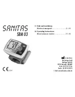 Предварительный просмотр 1 страницы Sanitas SBM 03 Operating Instructions Manual