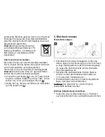 Предварительный просмотр 5 страницы Sanitas SBM 03 Operating Instructions Manual