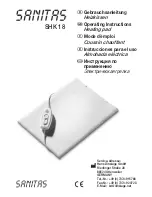 Sanitas SHK 18 Operating Instructions Manual preview