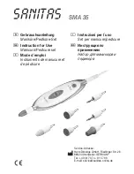 Sanitas SMA 35 Instructions For Use Manual preview