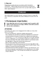 Preview for 14 page of Sanitas SMA 35 Instructions For Use Manual