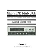 Preview for 1 page of Sansui 3000 Service Manual